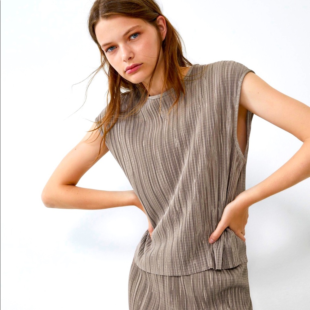 Zara Pleated Top